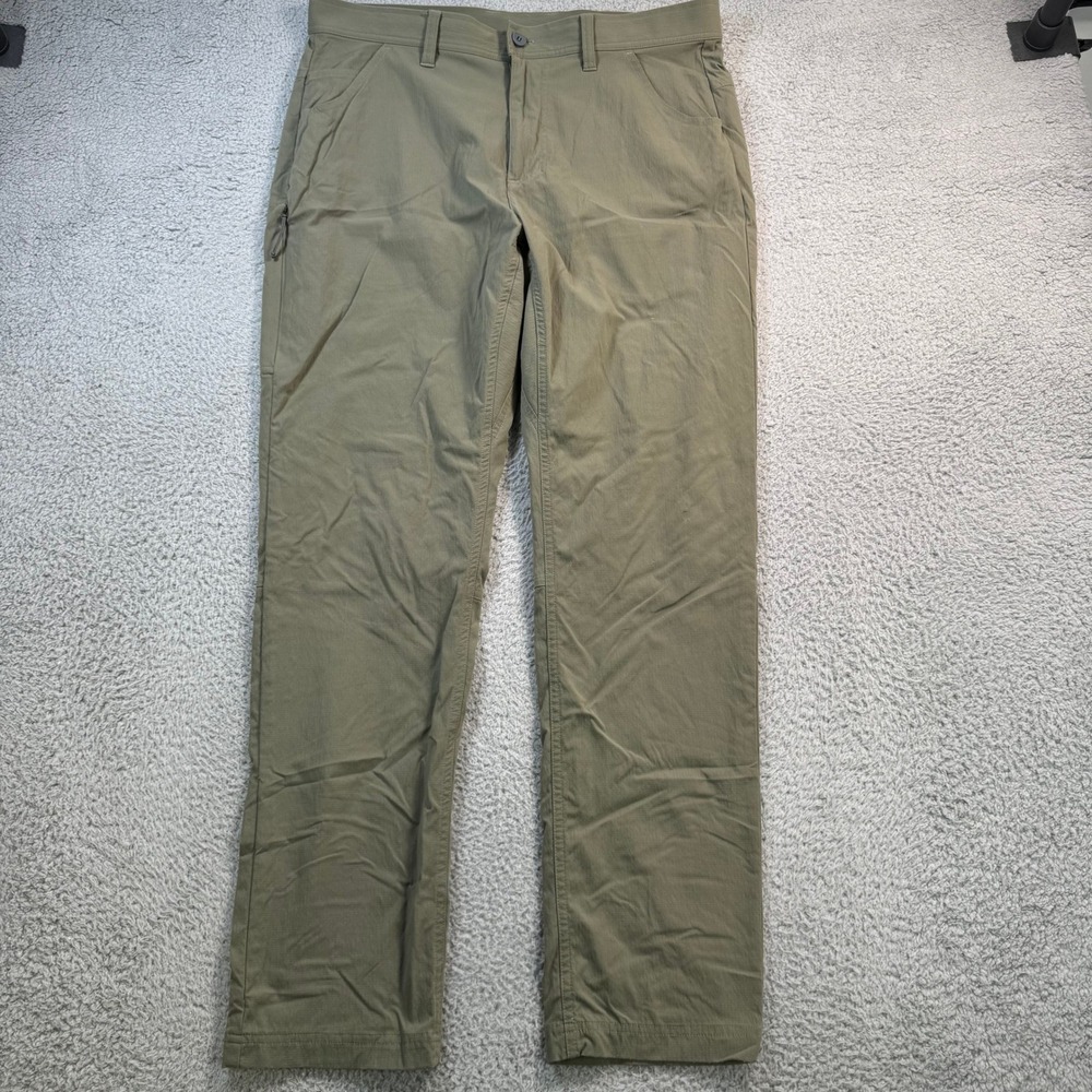 Free Fly Mens Nomad Pant Olive Green Ripstop Stretch Hiking Pants‎ 34x30